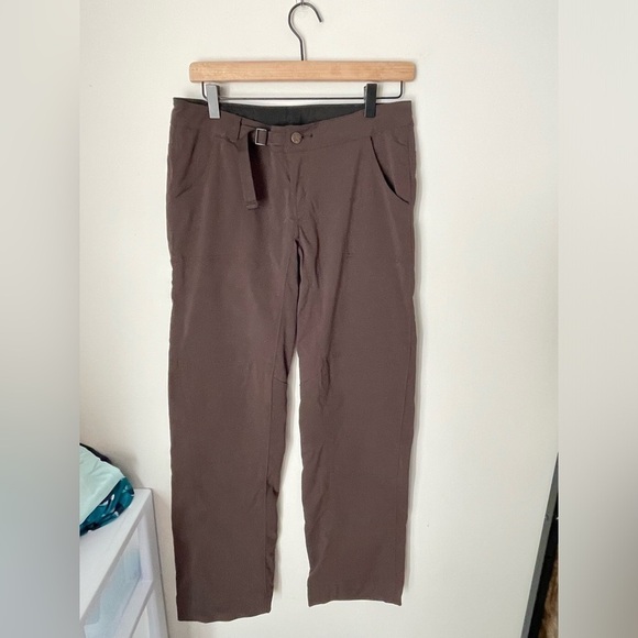 prAna Espresso Nylon Straight Leg Pants Size 4 - Picture 1 of 10